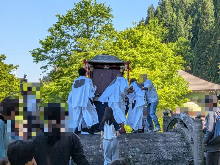 長滝でででん祭りの風景